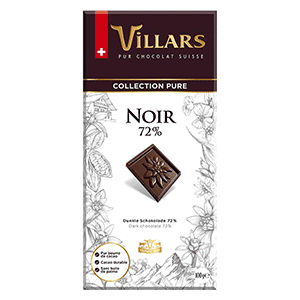 chocolat villars tablette noir72 - Accueil