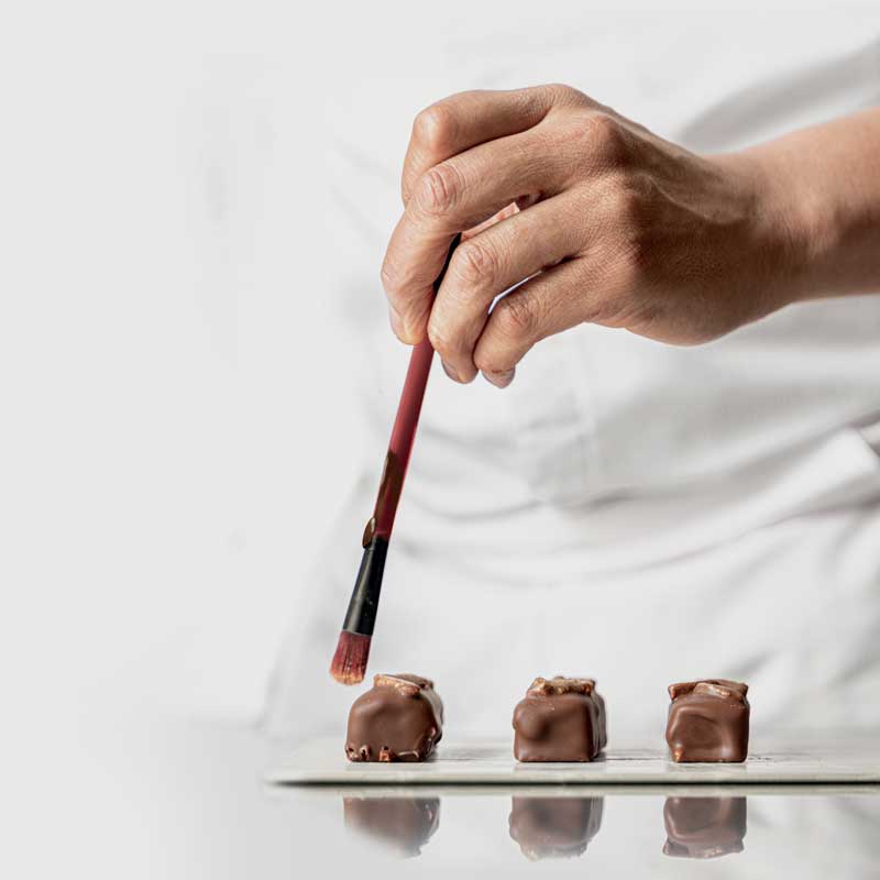 Le pinceau - Chocolat patissier pour les professionnels et les chefs