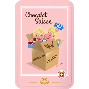 Boîte Swiss Game Mini Chocolats Napolitains au Lait Suisse - Villars