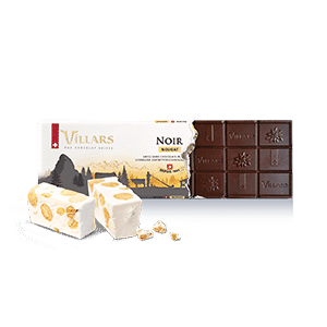 Swiss Dark Chocolate Bar with Nougat