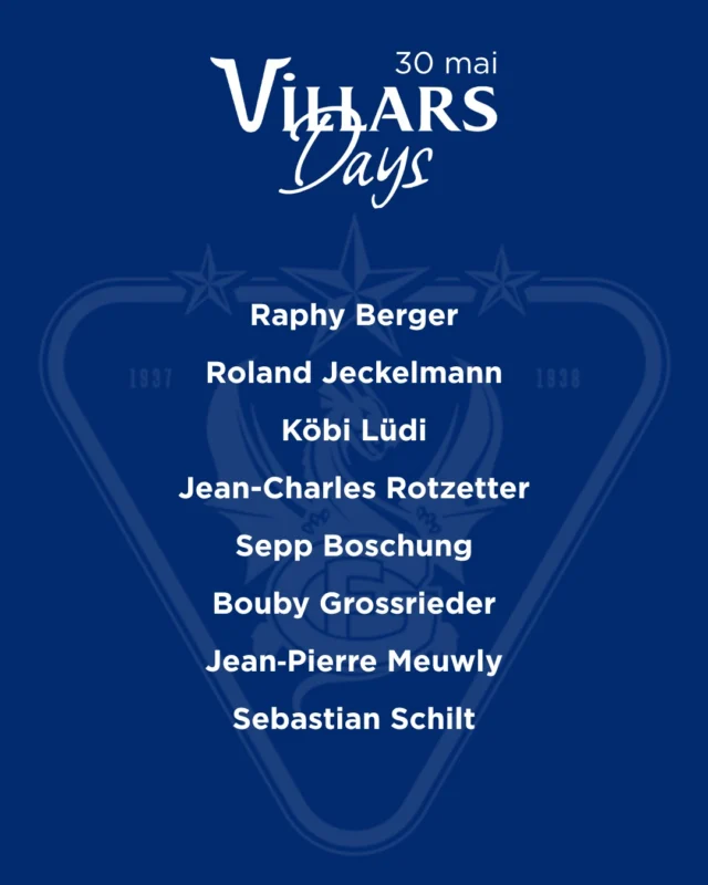 Venez rencontrer des membres du club des &eacute;toiles ainsi que des joueuses de FRIBOURG-GOTT&Eacute;RON 🐉

K&ouml;bi L&uuml;di, Raphy Berger, Nora Daneel, Marie-Sophie M&uuml;ller et peut-&ecirc;tre Andre&iuml; Bykov seront pr&eacute;sents lors de nos prochains VillarsDays, le 30 mai !

Venez avec votre maillot de hockey et obtenez une d&eacute;dicace ou une tablette gratuite si vous effectuez un achat !

De plus, un maillot original de HC Fribourg-Gott&eacute;ron sera &agrave; gagner 👏🏻🤗 La participation est enti&egrave;rement gratuite ! Il suffit de venir nous voir.

🕗 De 8h &agrave; 15h
📍&agrave; La Fabrik, Route de la Fonderie 18, 1700 Fribourg

-

Kommt vorbei und trefft Mitglieder des &bdquo;Club des &eacute;toiles&ldquo; sowie Spielerinnen von FRIBOURG-GOTT&Eacute;RON 🐉

K&ouml;bi L&uuml;di, Raphy Berger, Nora Daneel, Marie-Sophie M&uuml;ller und vielleicht auch Andre&iuml; Bykov werden bei unseren n&auml;chsten VillarsDays am 30. Mai dabei sein!

Kommt mit eurem Eishockeytrikot vorbei und holt euch ein Autogramm oder eine kostenlose Tafel Schokolade, wenn ihr etwas kauft!

Ausserdem gibt es ein Original-Trikot des HC Fribourg-Gott&eacute;ron zu gewinnen 👏🏻🤗 Die Teilnahme ist v&ouml;llig kostenlos! Kommt einfach vorbei.

🕗 Von 8 bis 15 Uhr

📍in La Fabrik, Route de la Fonderie 18, 1700 Freiburg

#VillarsMa&icirc;treChocolatier #VillarsDays #Villars125 #ChocolatSuisse #Fribourg