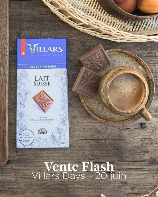 Votre petit plaisir &agrave; 2.- CHF ✨

La vente Flash de retour ! Rendez-vous &agrave; la 5e &eacute;dition des VillarsDays et profitez de cette derni&egrave;re occasion avant l'&eacute;t&eacute; d'acheter des tablettes &agrave; 2 CHF ou gagner des Tickets d&rsquo;or !

Chocolat fusion, noir caf&eacute;, noisettes, lait &agrave; l&rsquo;ancienne, blanc, chocolat liqueur&hellip;Quel est votre petit plaisir pour ces vacances ? 🍦☀️ 

📆 20 juin
🕗 De 8h &agrave; 13h
📍&agrave; La Fabrik, Route de la Fonderie 18, 1700 Fribourg

-

Ihr kleines Vergn&uuml;gen f&uuml;r 2 CHF ✨

Der Blitzverkauf ist zur&uuml;ck! Besuchen Sie die 5. Ausgabe der VillarsDays und nutzen Sie diese letzte Gelegenheit vor dem Sommer, um Schokoladentafeln f&uuml;r 2 CHF zu kaufen oder &bdquo;Goldentickets&ldquo; zu gewinnen!

Fusion-Schokolade, dunkle Schokolade mit Kaffee, Haselnuss, Milchschokolade nach alter Art, wei&szlig;e Schokolade, Lik&ouml;rschokolade &hellip; Was ist Ihr kleines Vergn&uuml;gen f&uuml;r diese Ferien? 🍦☀️

📆 20. Juni
🕗 Von 8 bis 13 Uhr
📍in La Fabrik, Route de la Fonderie 18, 1700 Freiburg

#VillarsMa&icirc;treChocolatier #VillarsDays #Villars125 #ChocolatSuisse #Fribourg